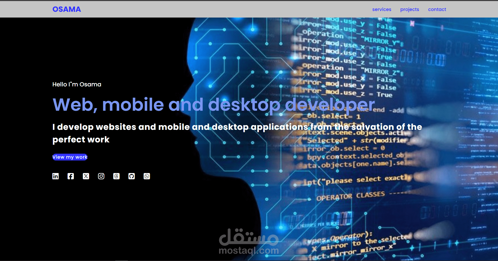 موقع خاص وتعريفي لبعض الاشخاص