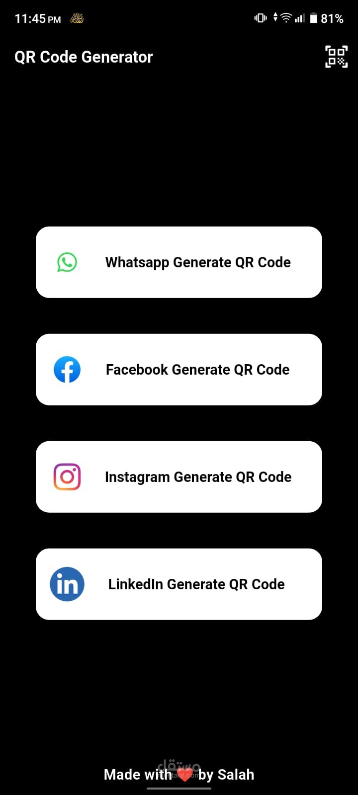 Qr Code Generator App