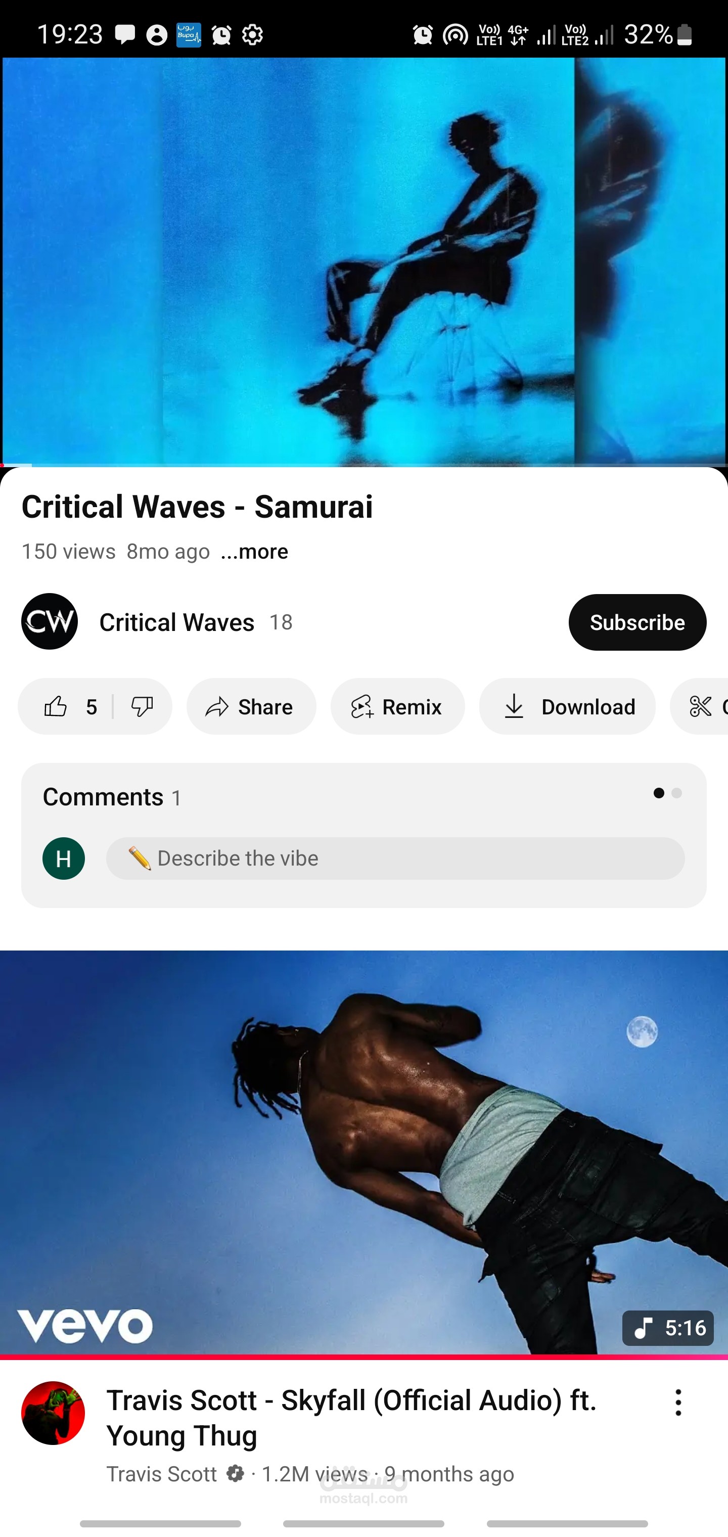 Critical waves - Samurai