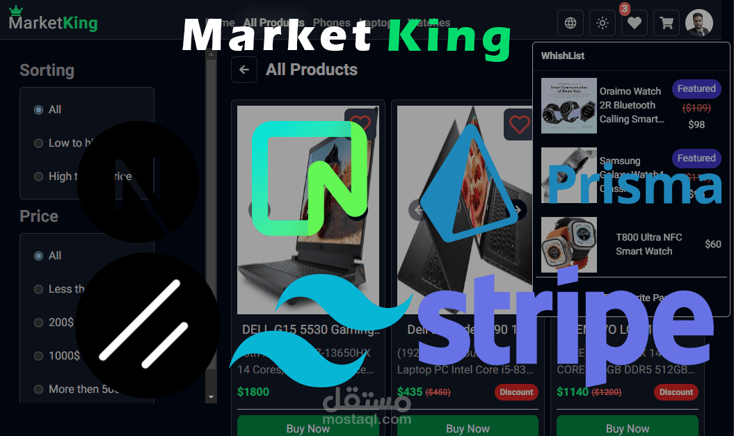 e-commerce web app