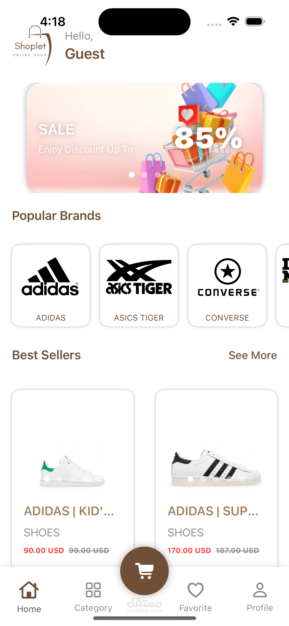 Shoplet – M-Commerce System (iOS)