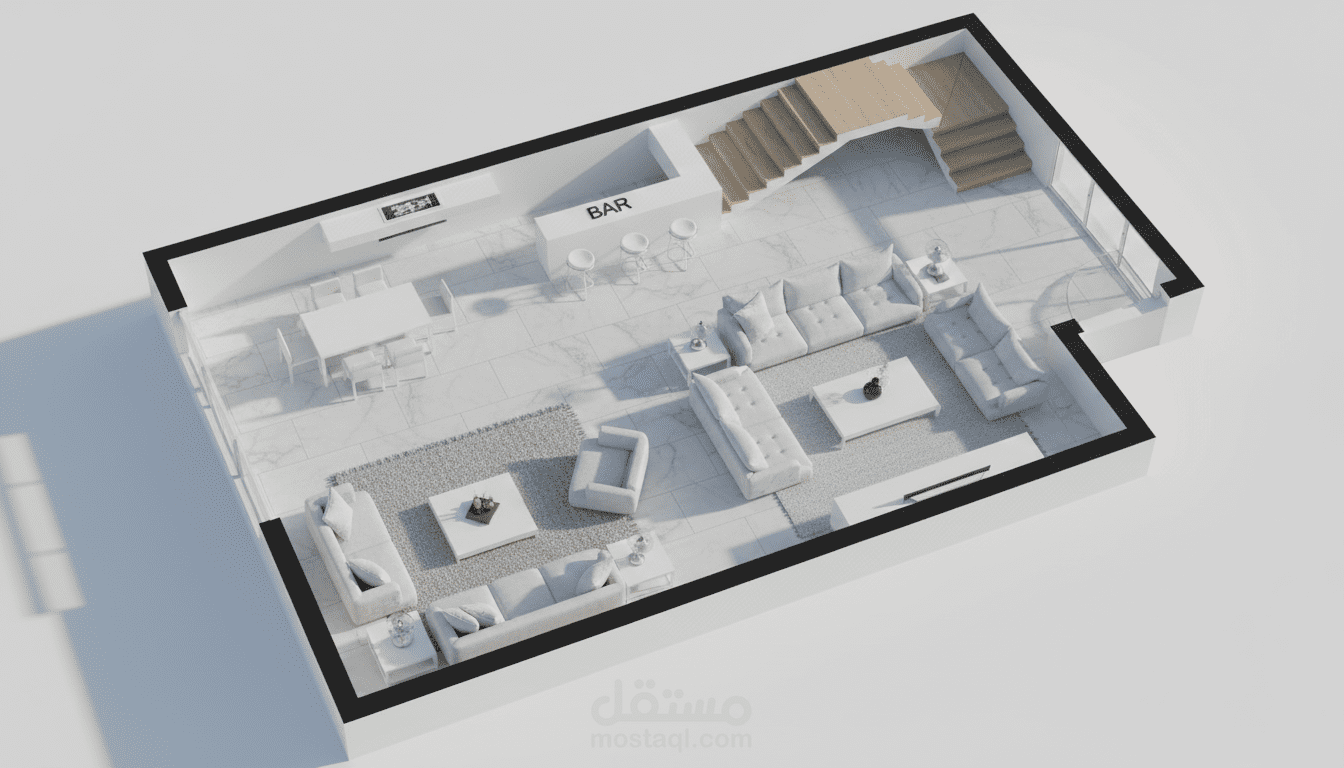 Luxury Living Space & Custom Carpentry – Full Working Drawings Package  مشروع تصميم داخلي ومخططات تنفيذية لغرفة معيشة وتفاصيل نجارة مخصصة (شوب دروينج)