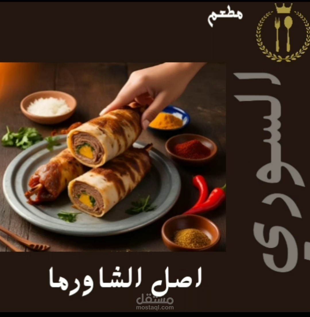 تصميم لمطعم شاورما