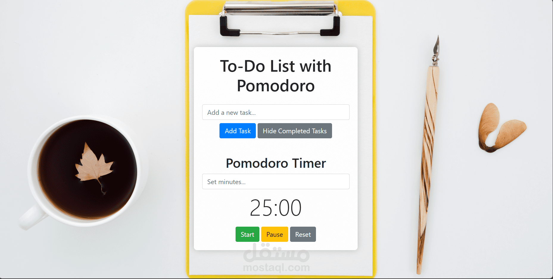 To Do List with Pomodoro