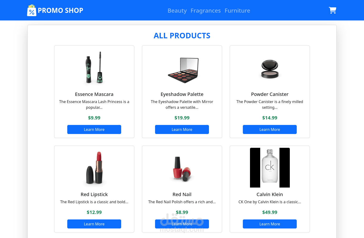 Promo Shop using React JS