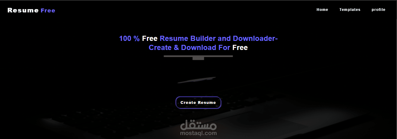 Resume Builder website