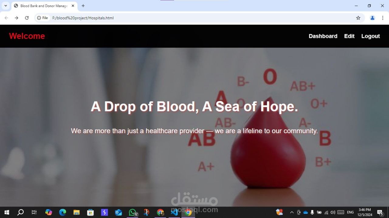 Blood Banking Website