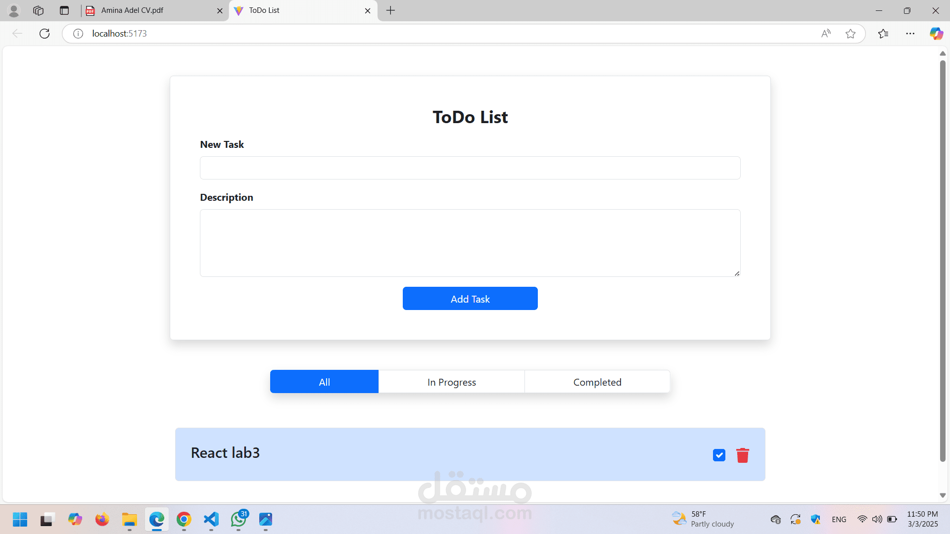 Todo list