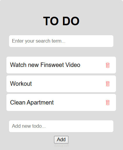 To do website