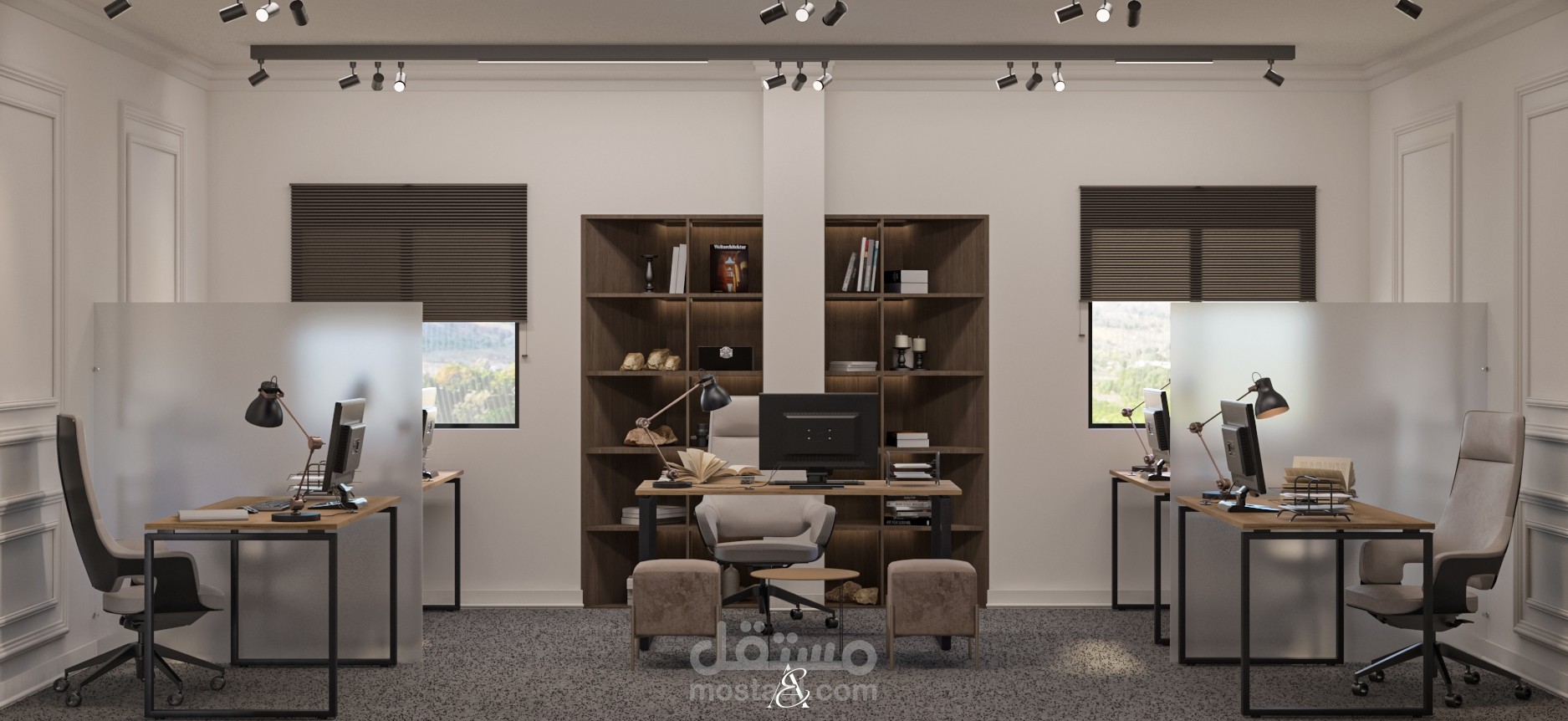 تصميم داخلي لشركة في مدينة المنيا