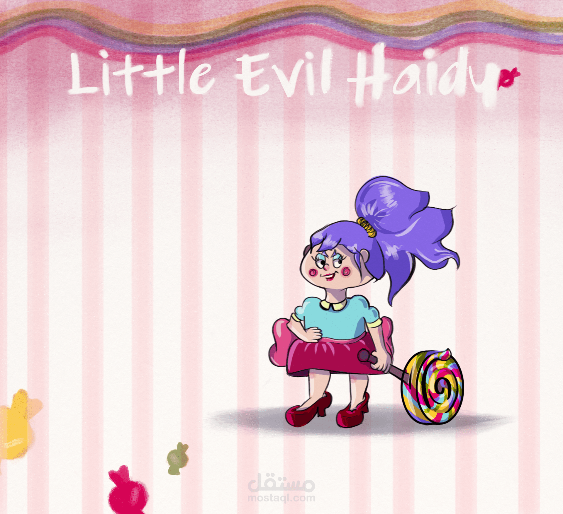 رسم شخصيات - Character Design: شخصية "هايدي" الكرتونية