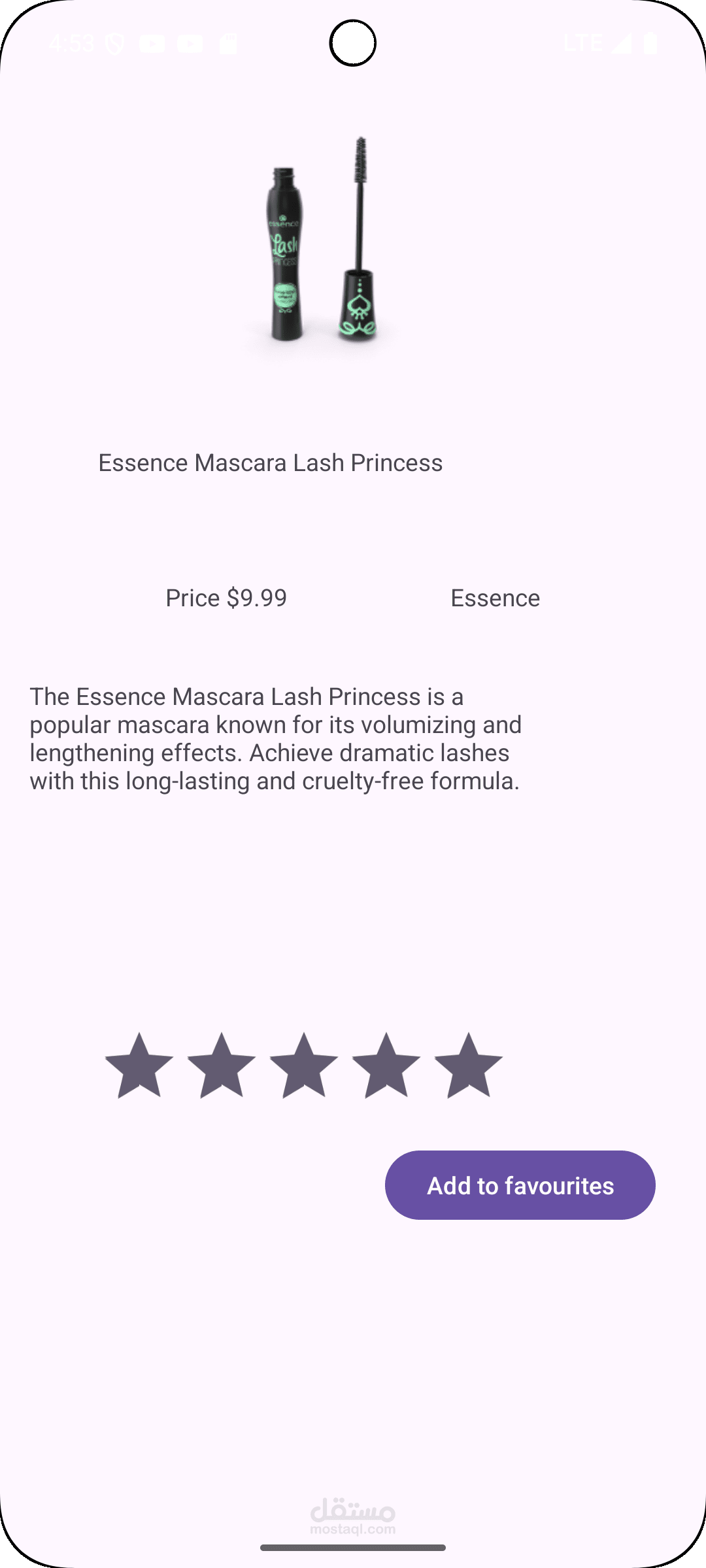 Product Showcase App with Favorites