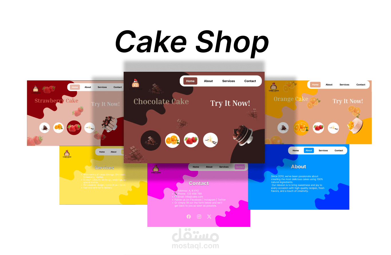 اصمم لك واجهة موقع جذابة وعصرية بتجربة مستخدم مميزة (UI/UX)