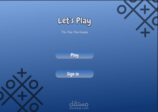 لعبة اكس-او ك desktop application بلغة الجافا