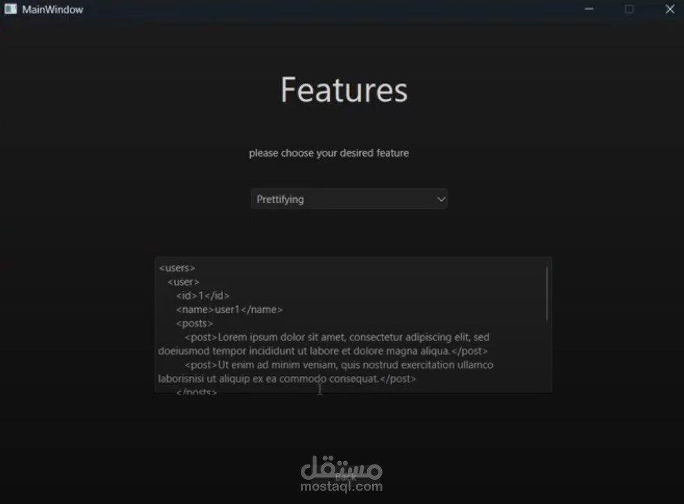 Data Structure Project – XML Editor & Social Network Analysis