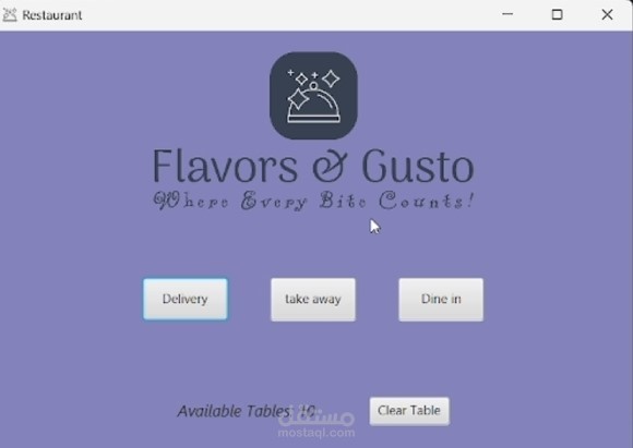 Restaurant Management System Project