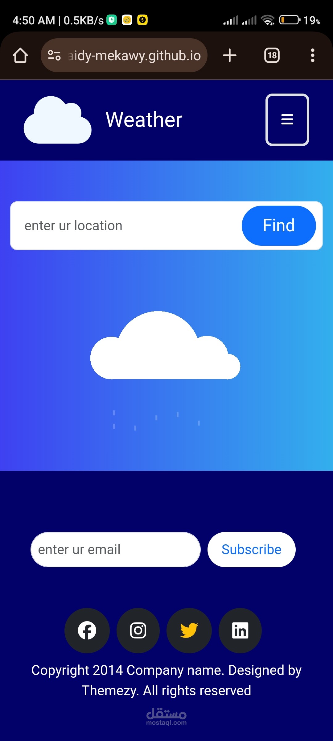 Weather app