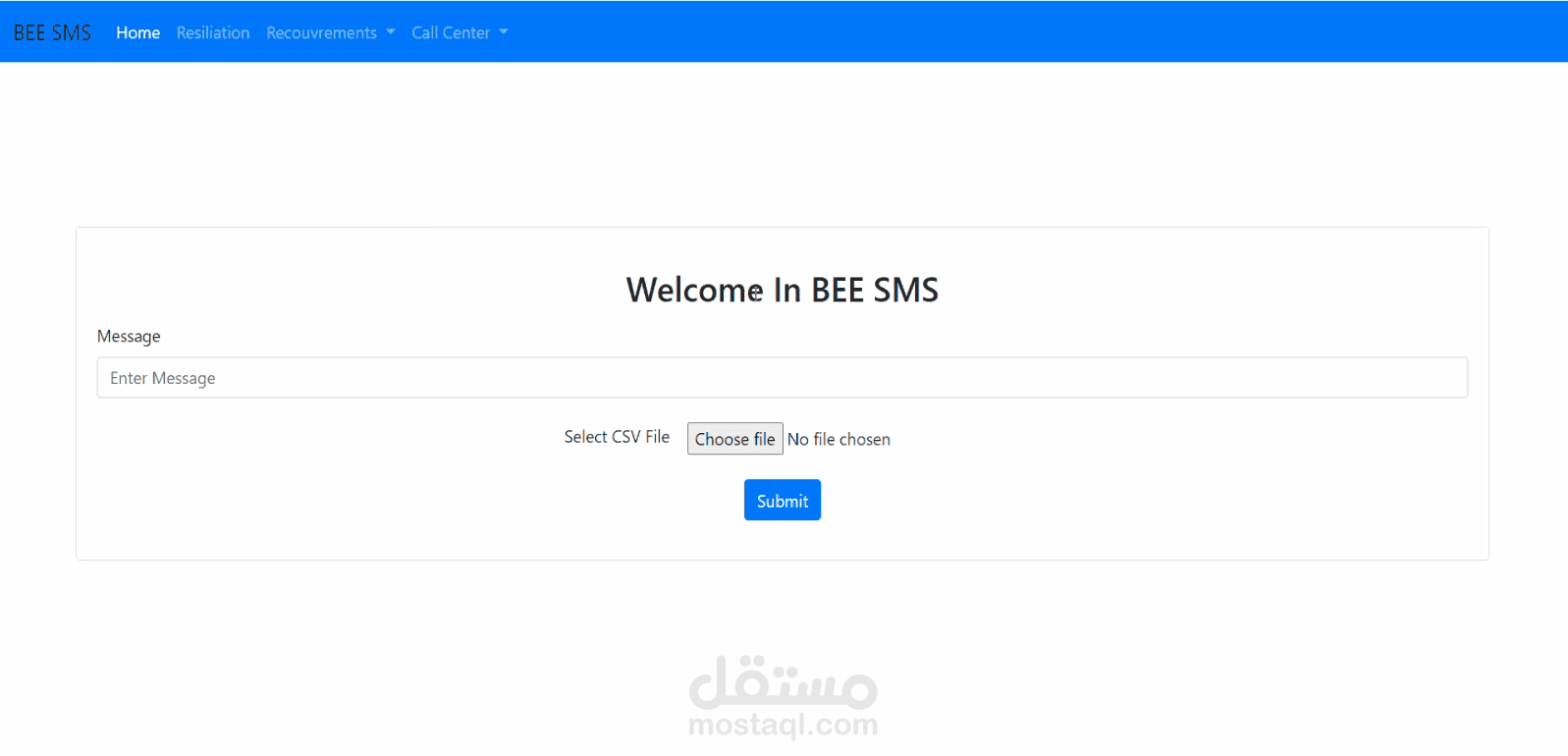 مشروع BEE SMS