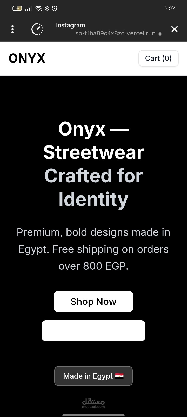 تصميم ويب سايت ـ صممت موقع ويب لشحص بإسم Onyx و كان قمه في الإبداع و التميز و الفخامه وهذا هو https://sb-t1ha89c4x8zd.vercel.run/