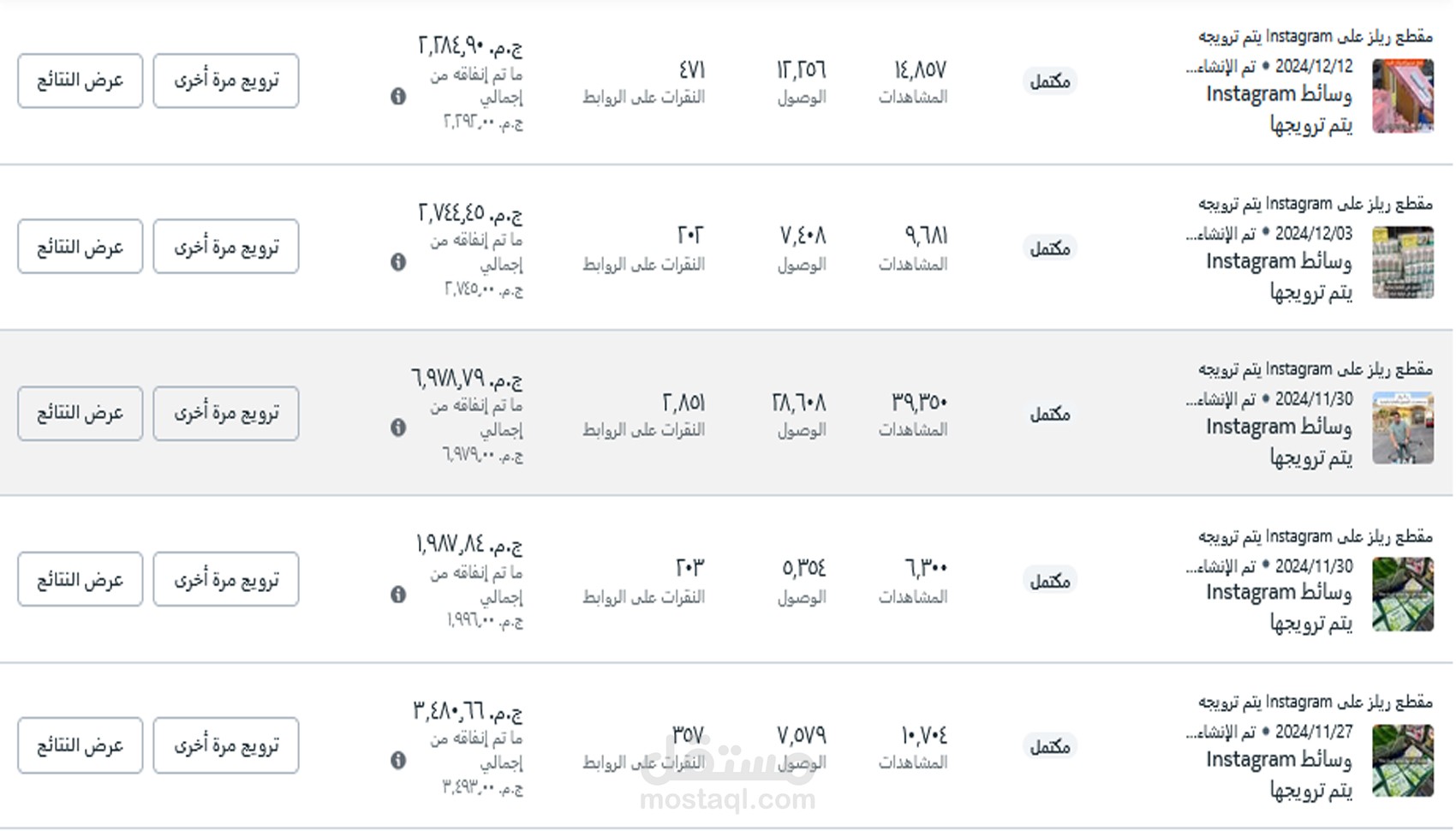 اعلانات ممولة على الانستجرام