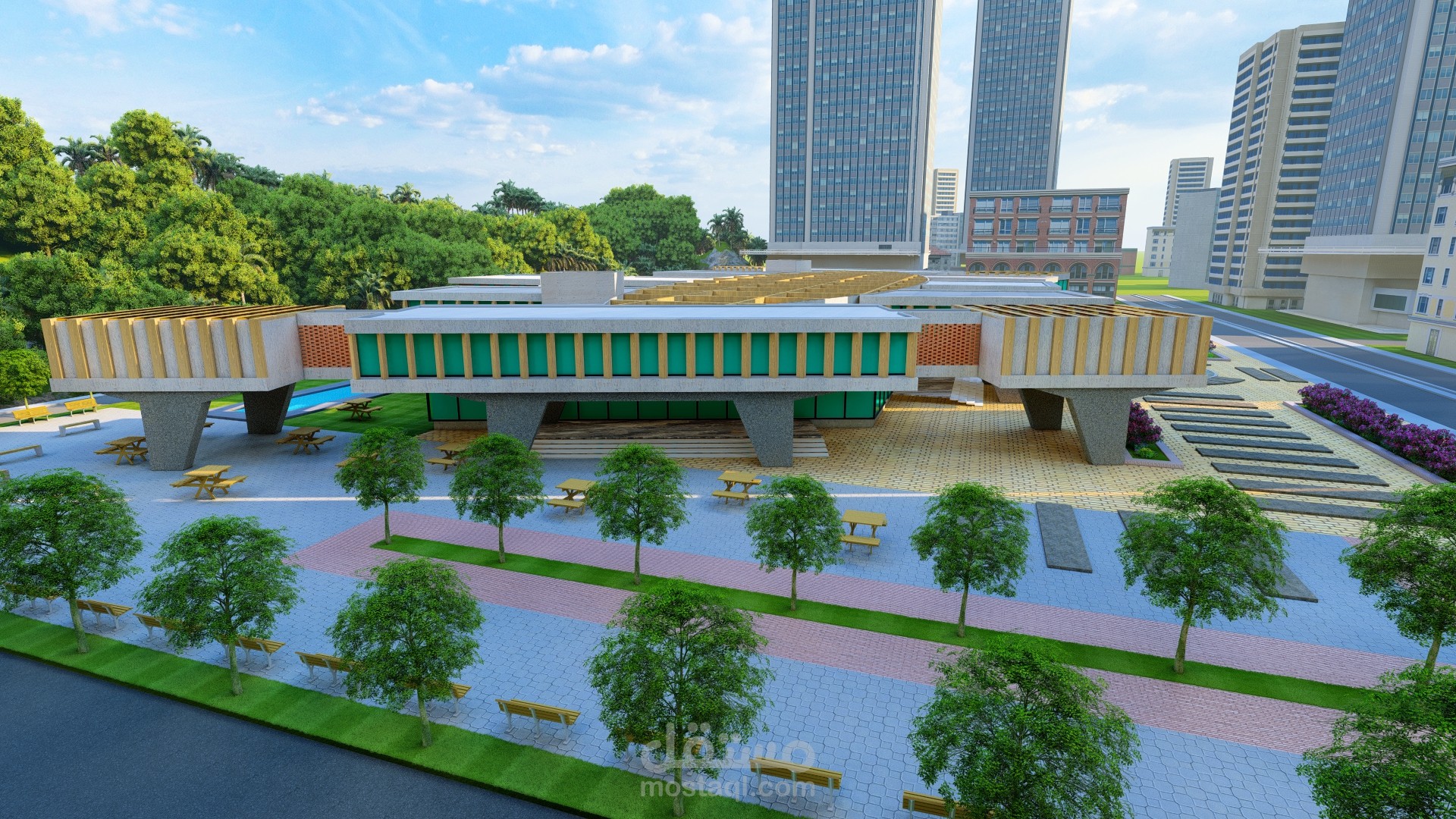 تصميم فيديو أنيميشن احترافي لكلية الفنون (باستخدام Lumion) - جودة عالية وتفاصيل دقيقة