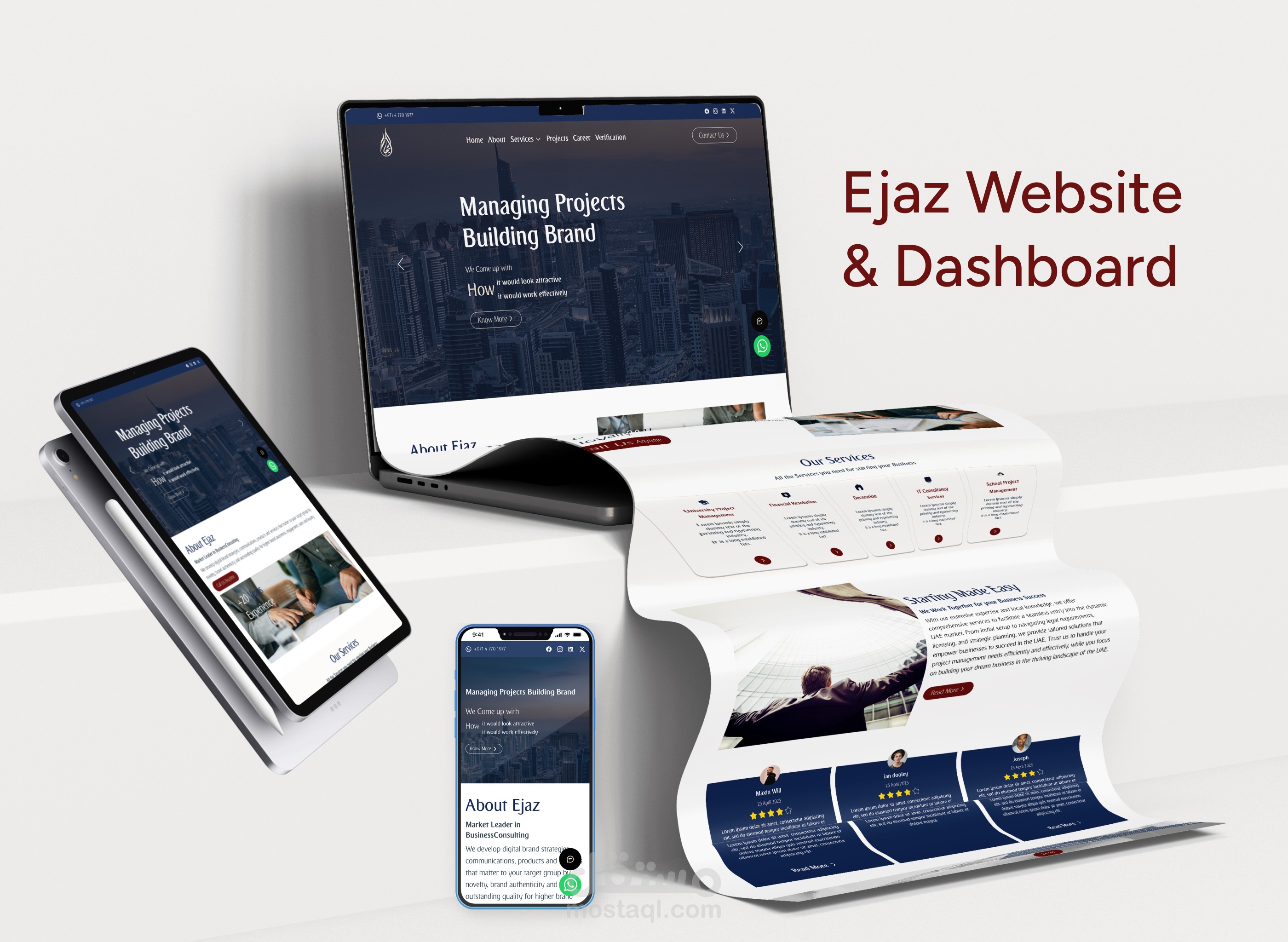 Ejaz Website & Dashboard