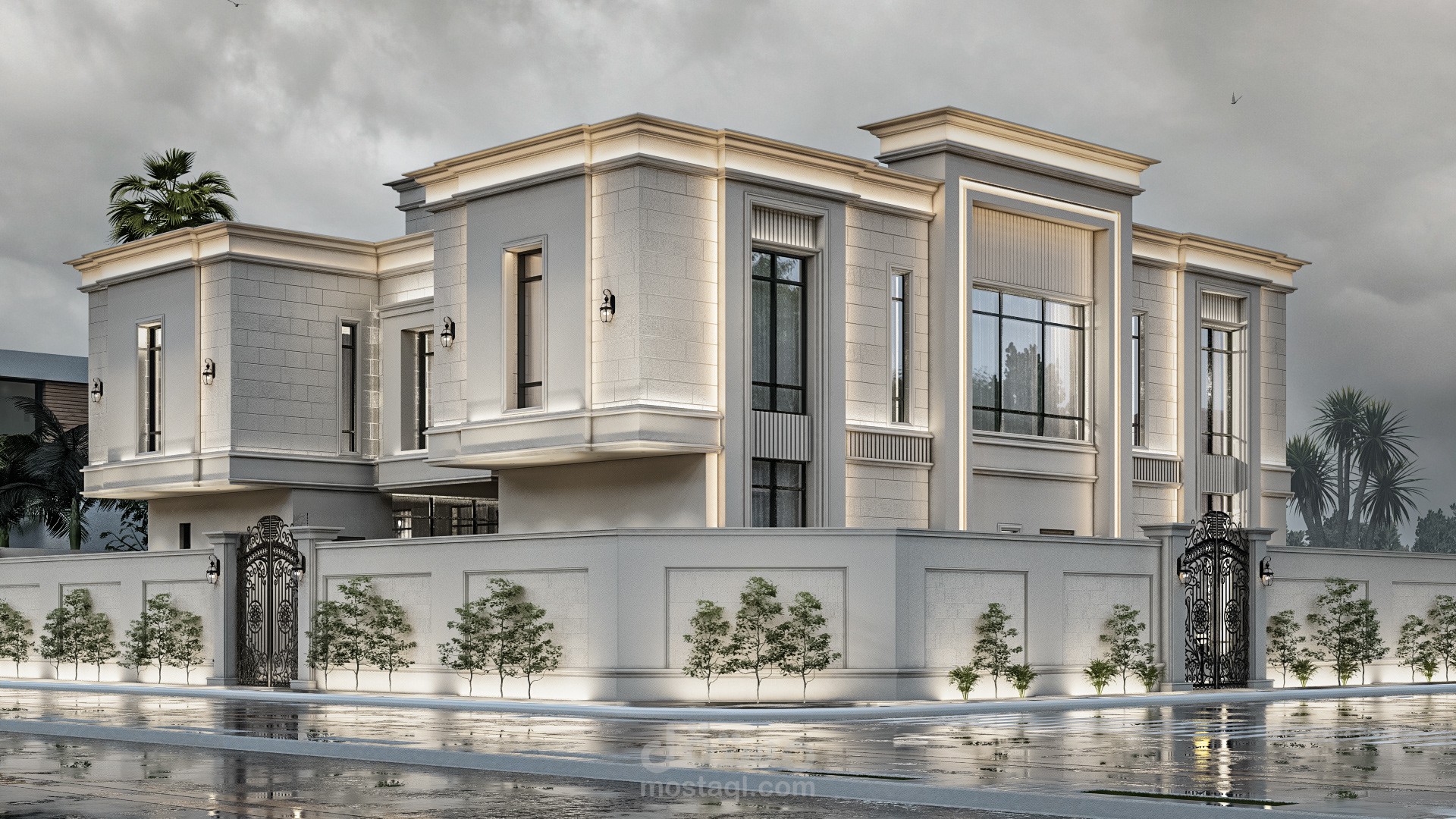 تصميم خارجى للواجهات المعمارية الكلاسيكية والمودرن