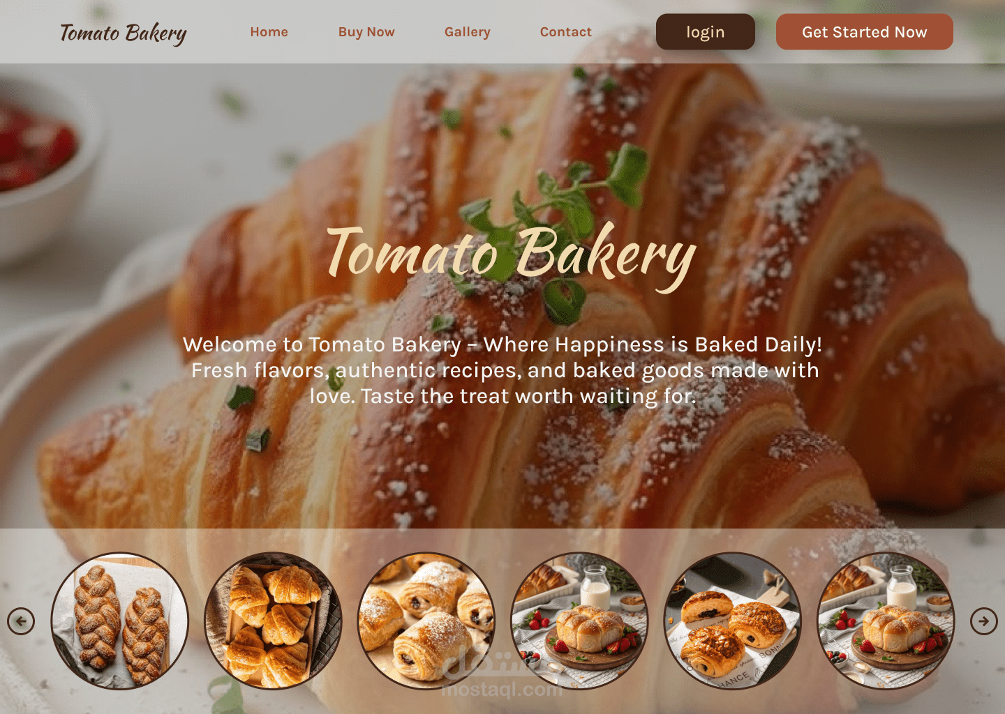 Tomato Bakery - E-Commerce Website for Fresh Baked Goods