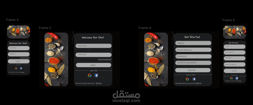 تصميم واجهة مستخدم ويب و موبايل