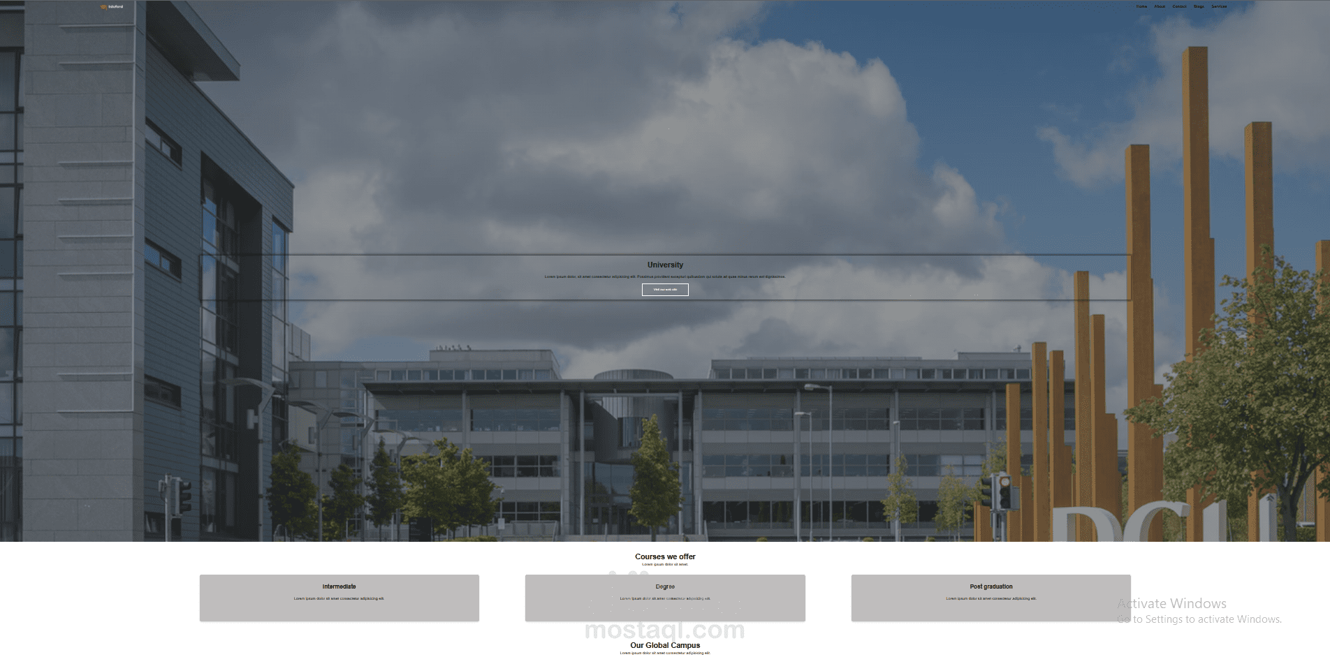 template for courses