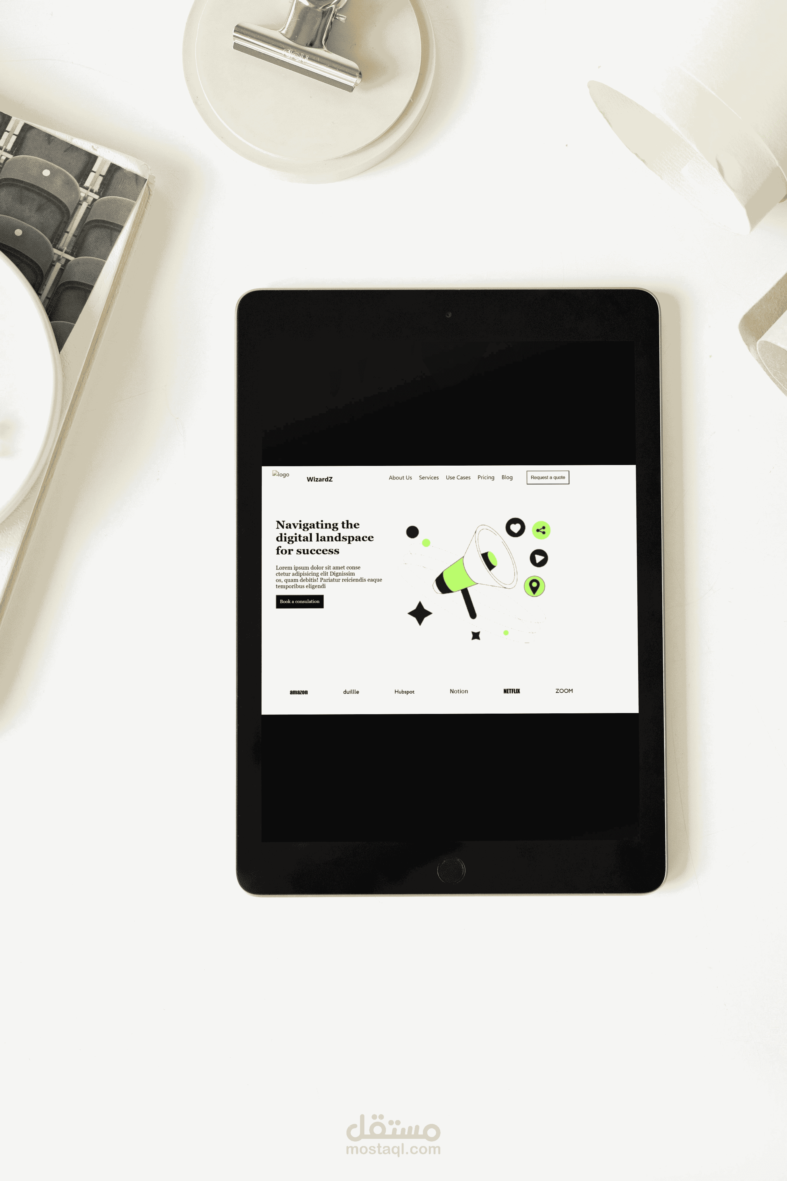 تصميم وتطوير صفحة ويب احترافية باستخدام HTML, CSS
