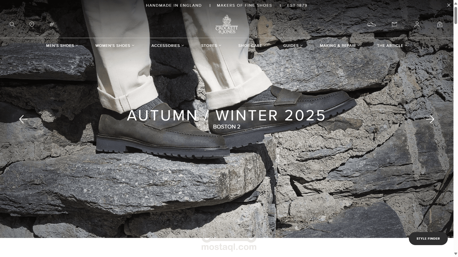 Crockett & Jones – ROW Website