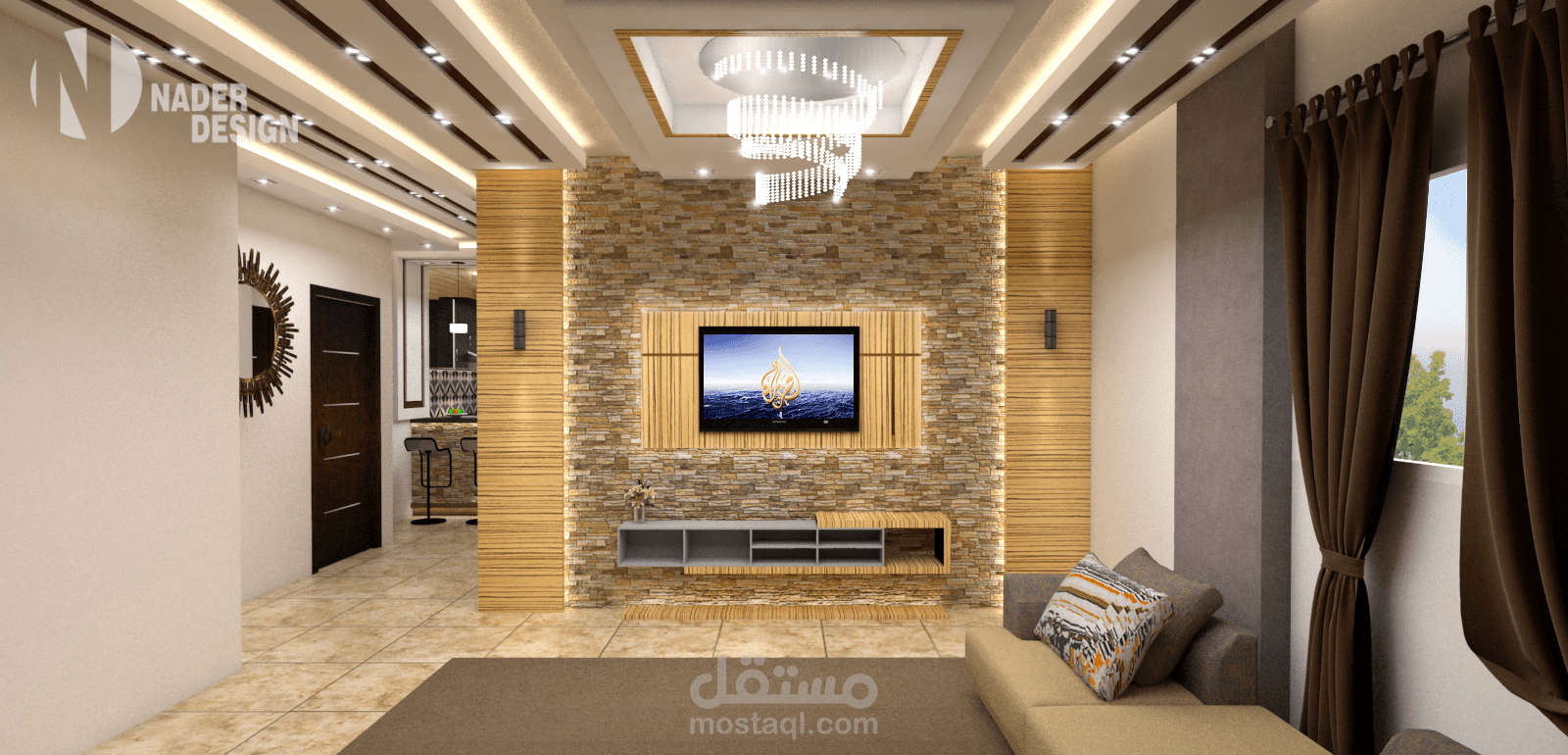 تصيم داخلي شقى سكنية