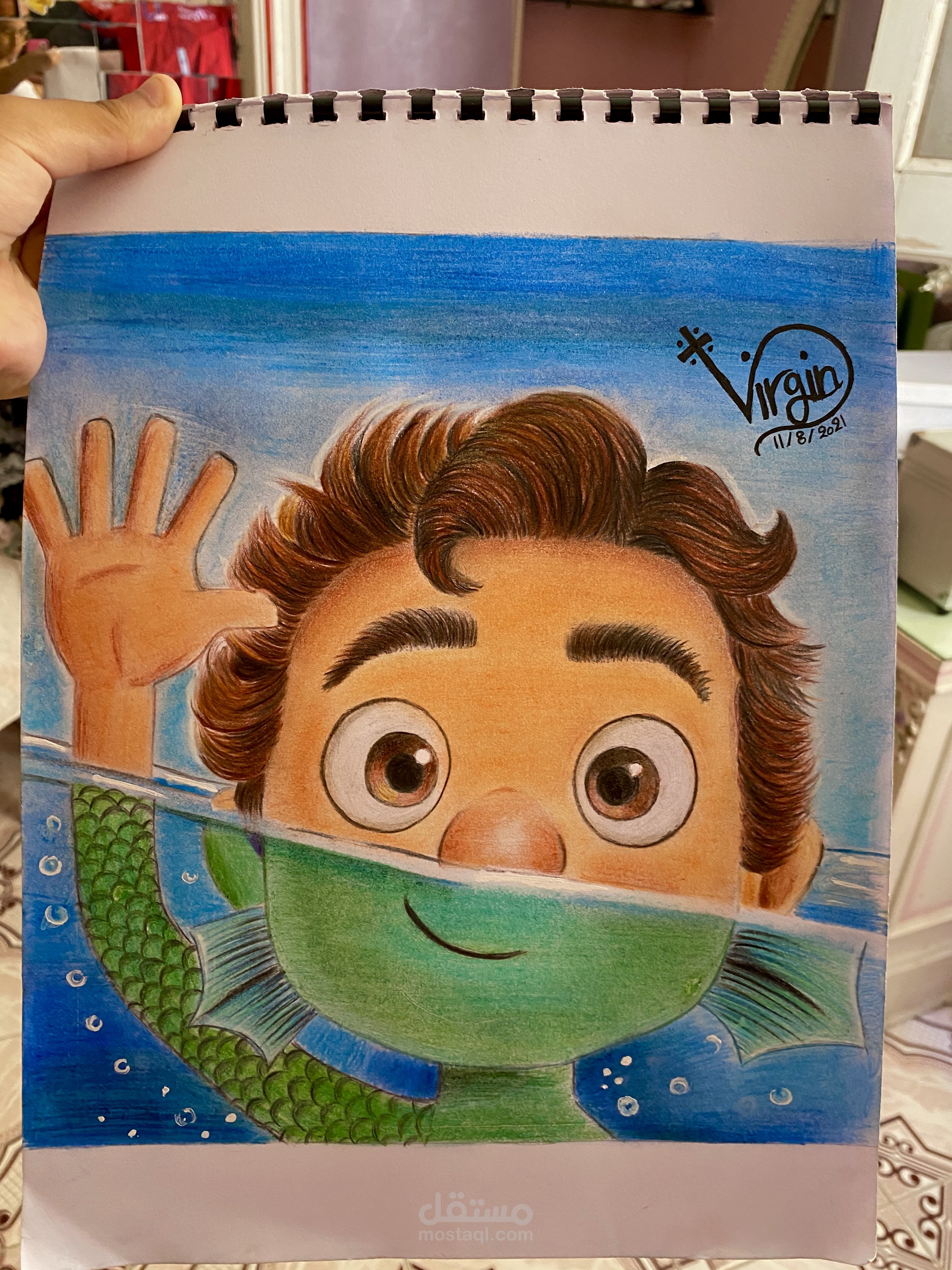 رسم الوان خشب