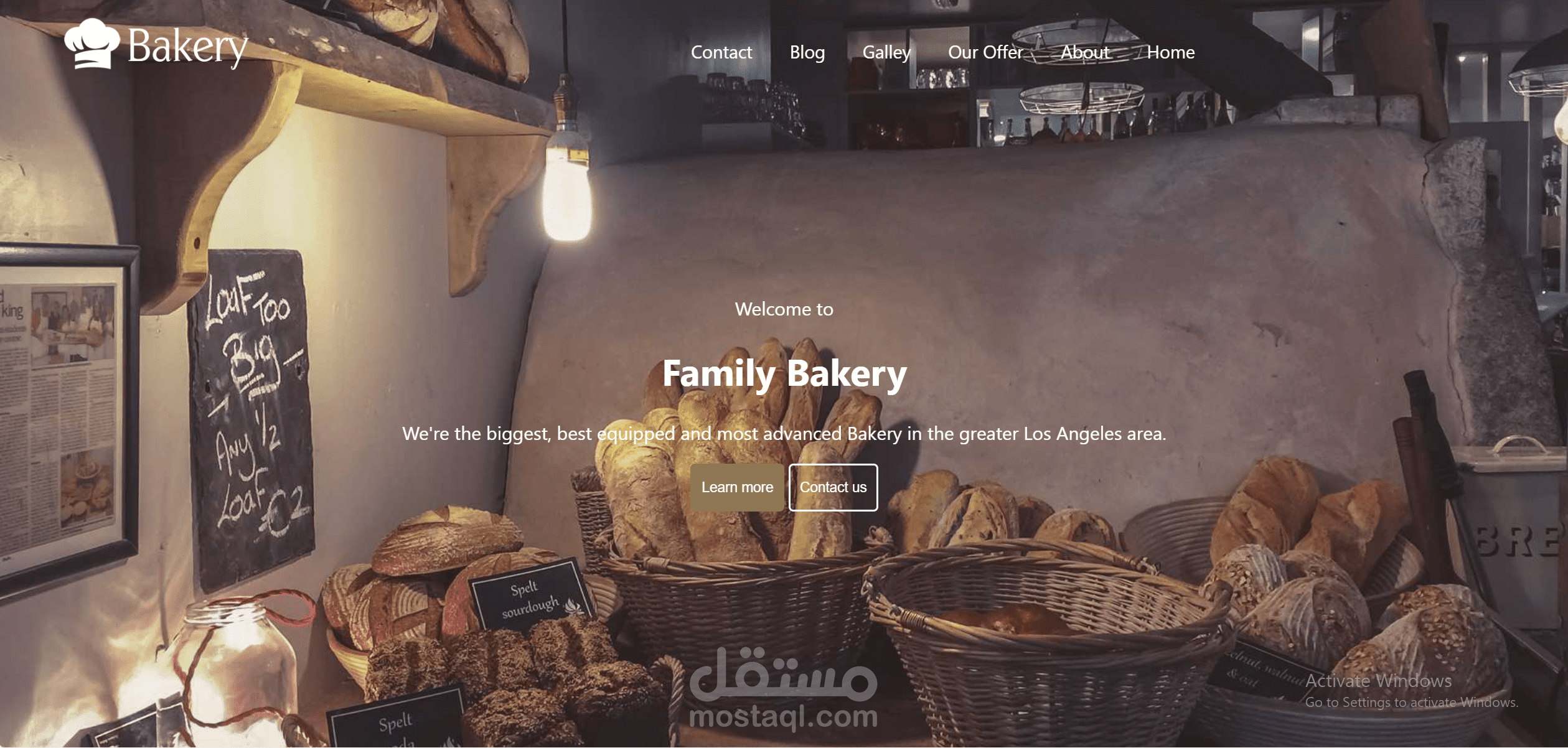 Bakery website