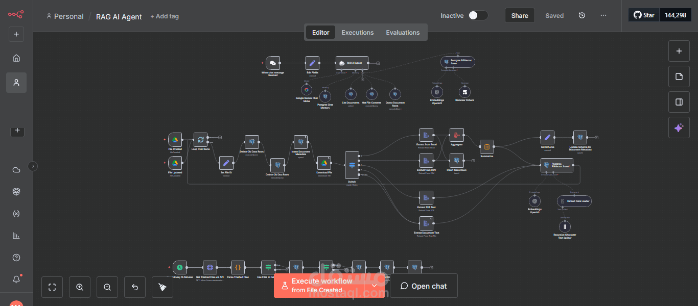 RAG bot ذكي لإدارة المستندات بكل انواعها والإجابة على الأسئلة باستخدام الذكاء الاصطناعي