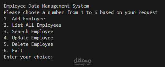 Employee Data Management System