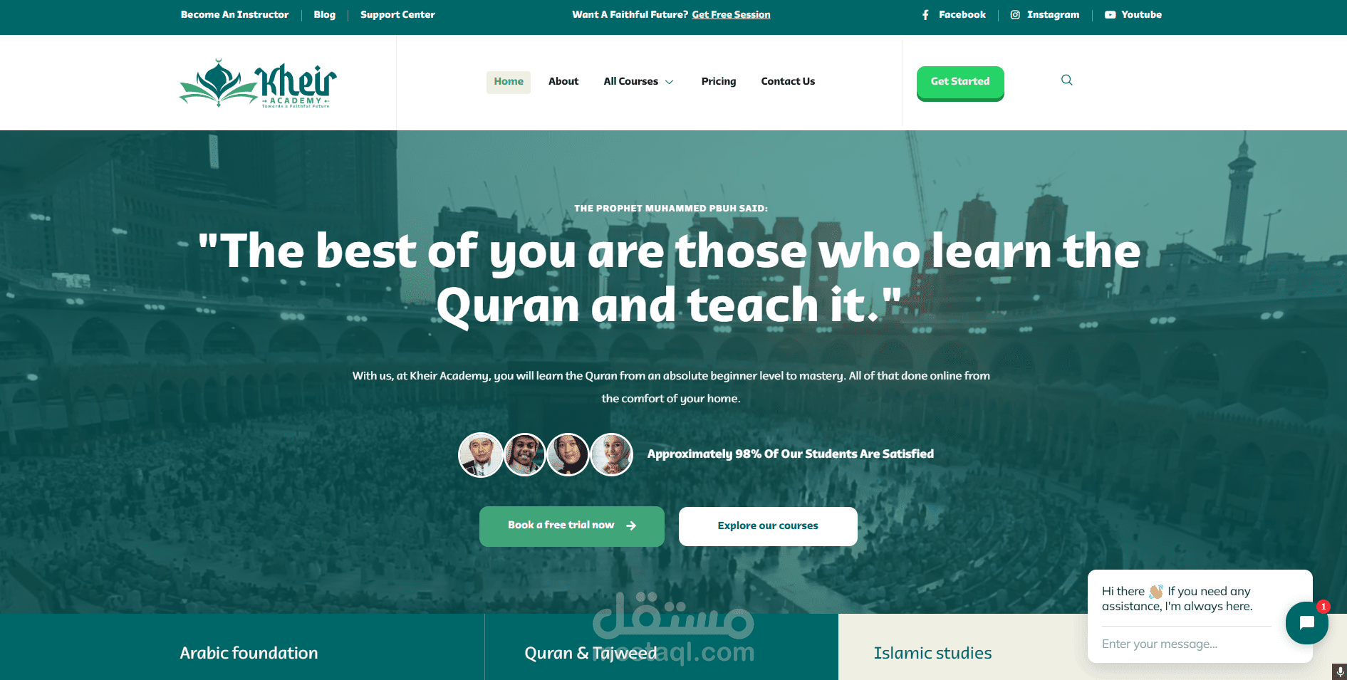 موقع إسلامي WordPress ووردبريس يقوم بتعليم المسلمين الأجانب تعاليم دينهم