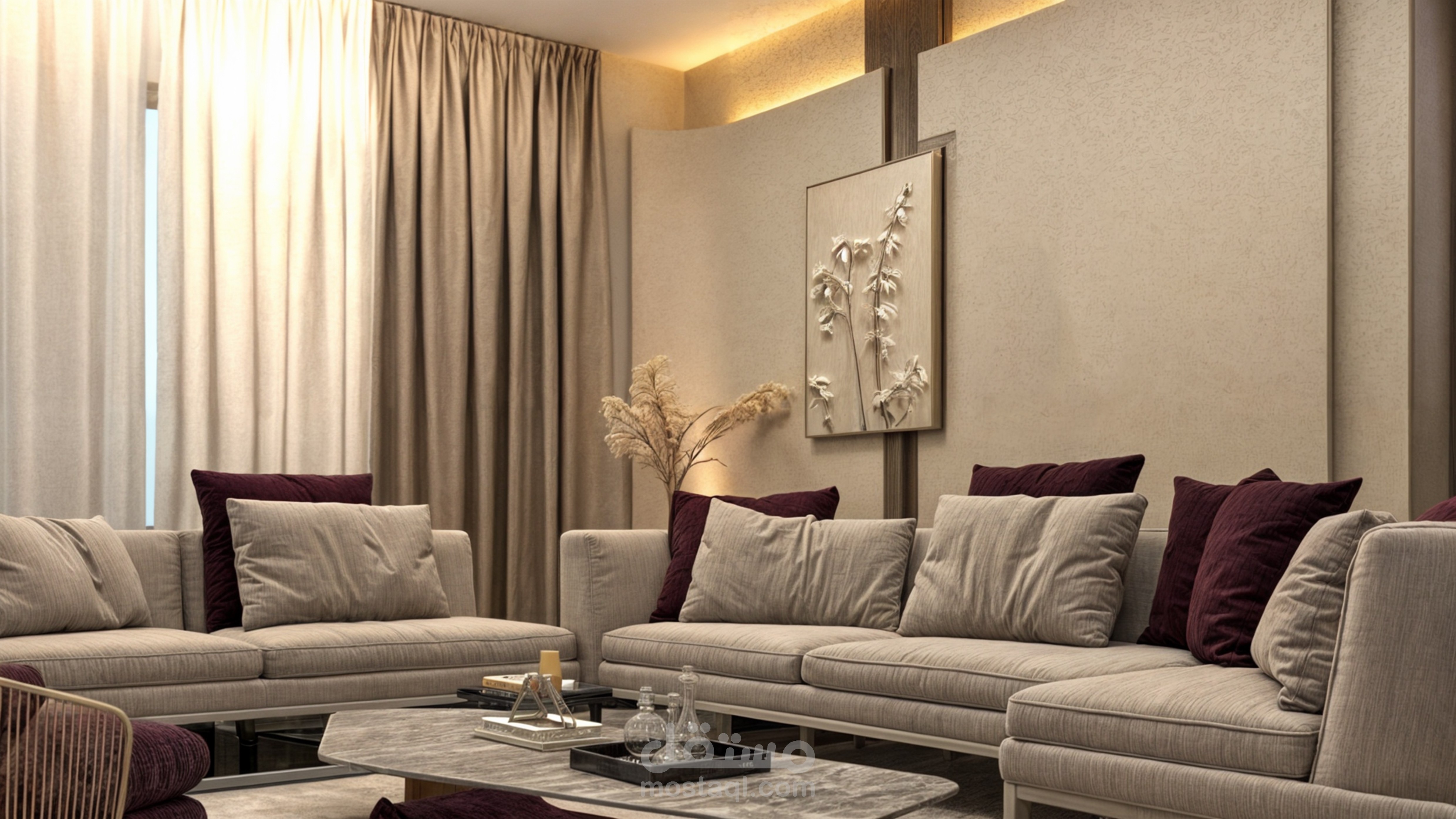 تصميم غرفة معيشة