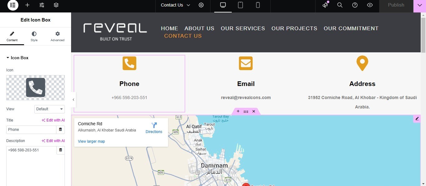 موقع شركة مقاولات سعودية
