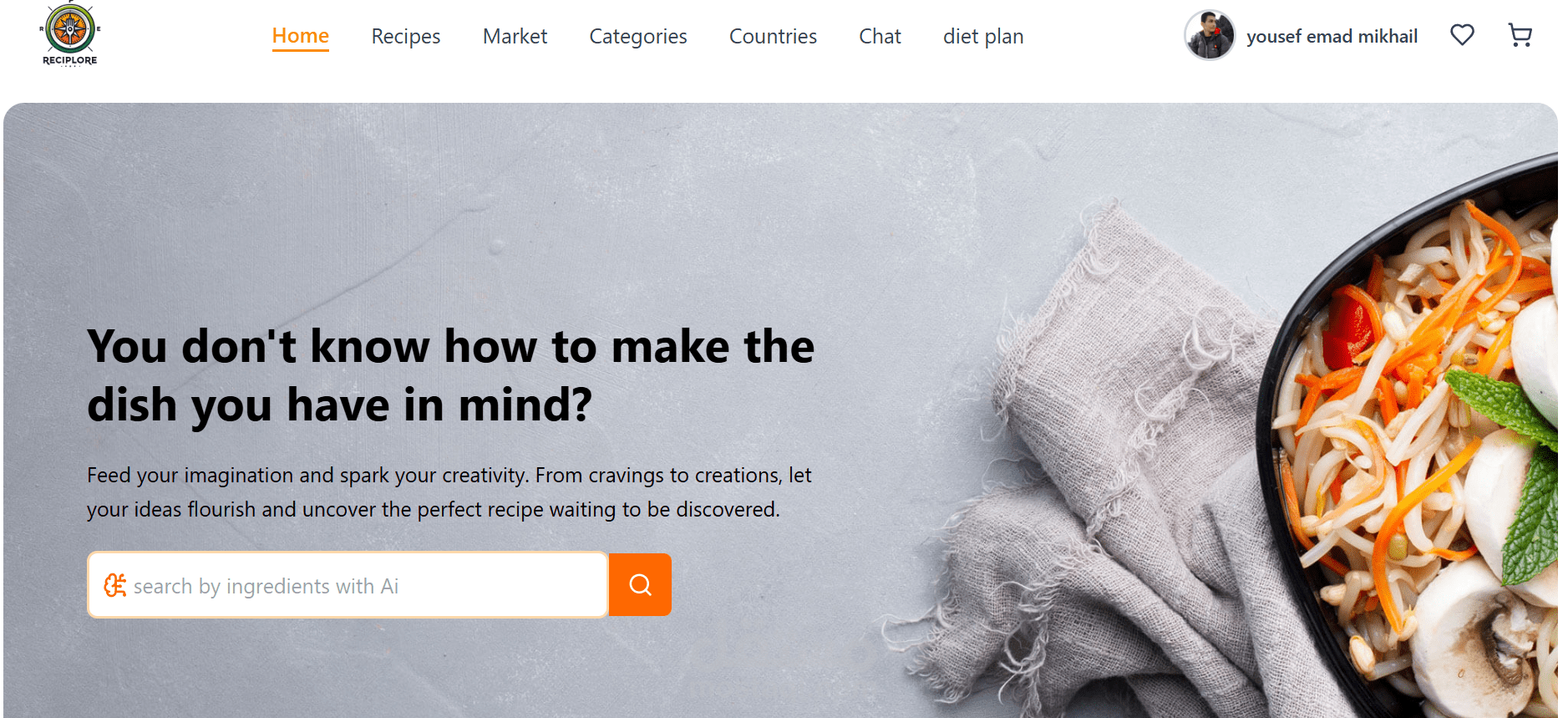 backend of recipe recomendation system