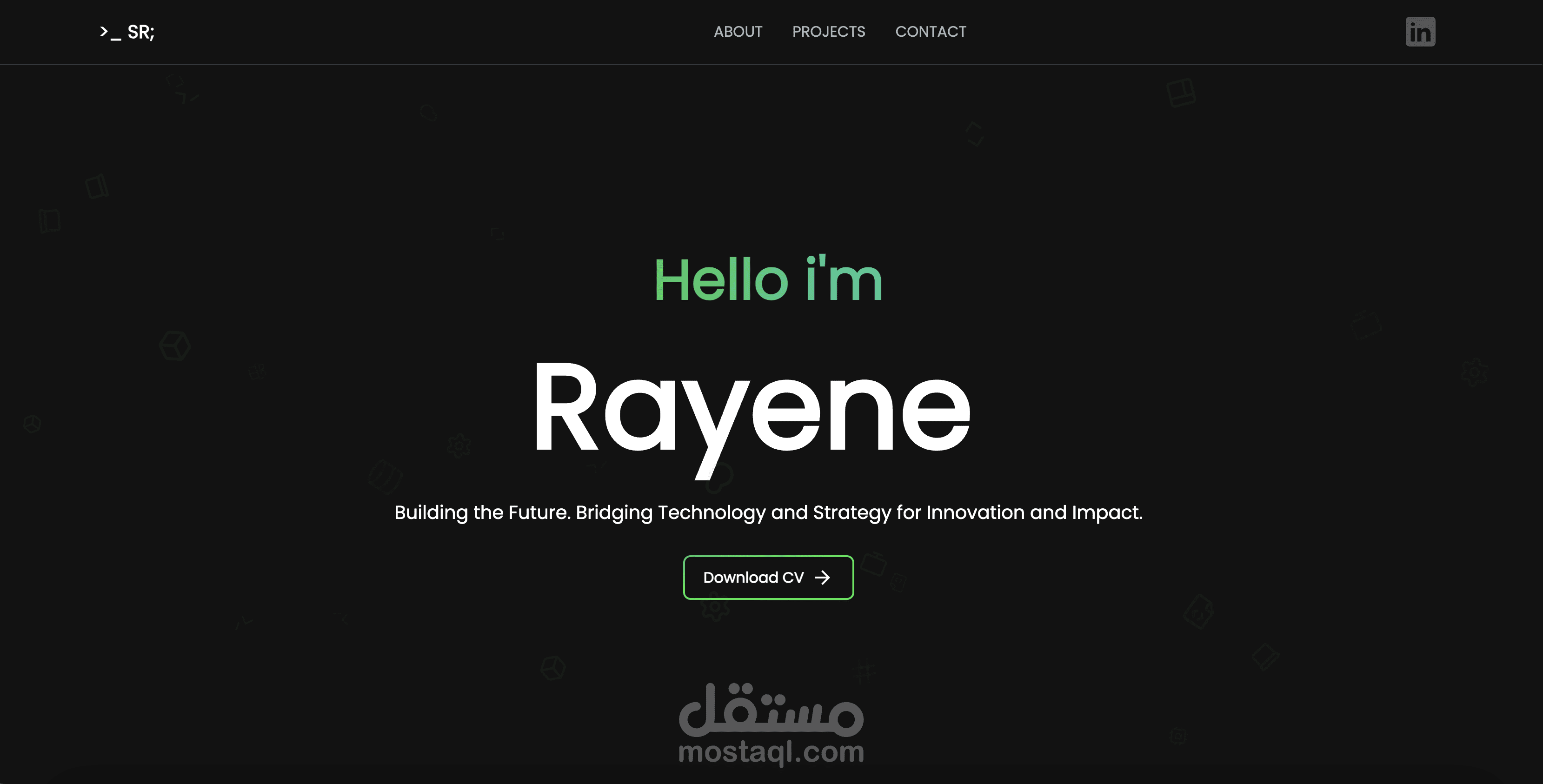 تطوير موقع شخصي – Portfolio