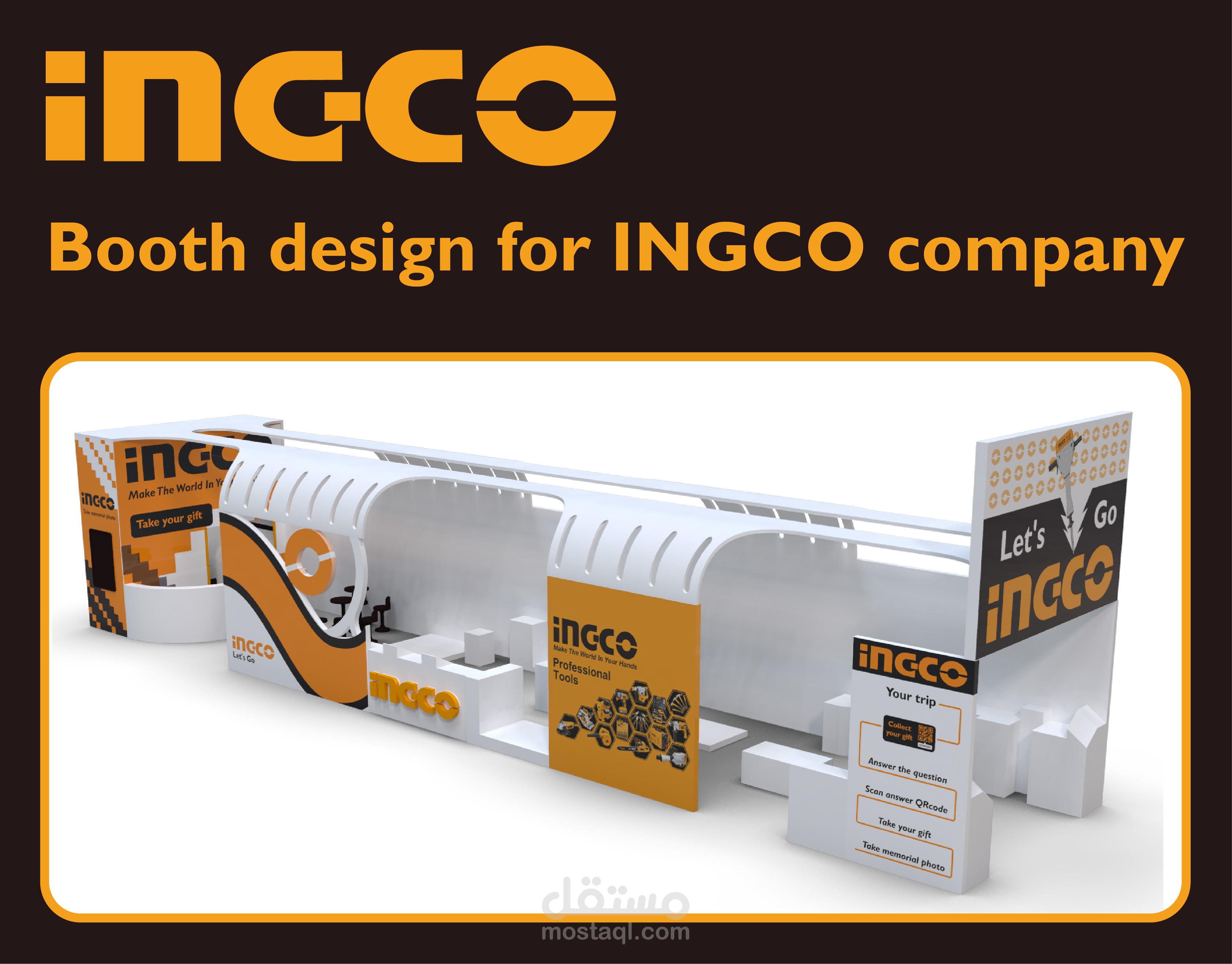 Booth design for INGCO company