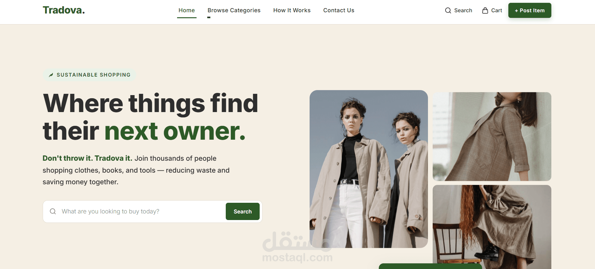 Tradova Website