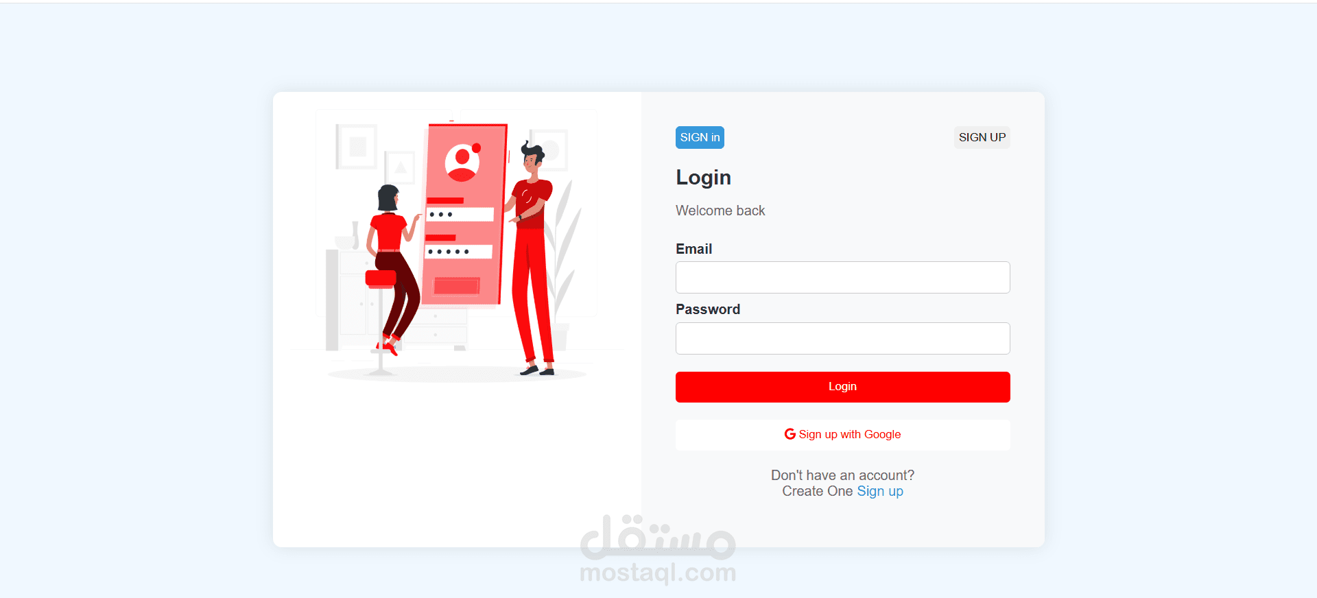 sign-up &sign-in pages