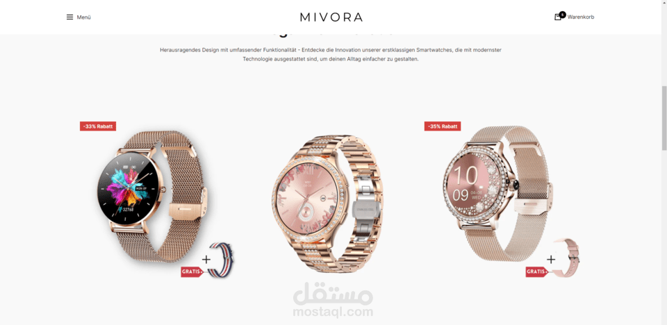 Mivora watches store