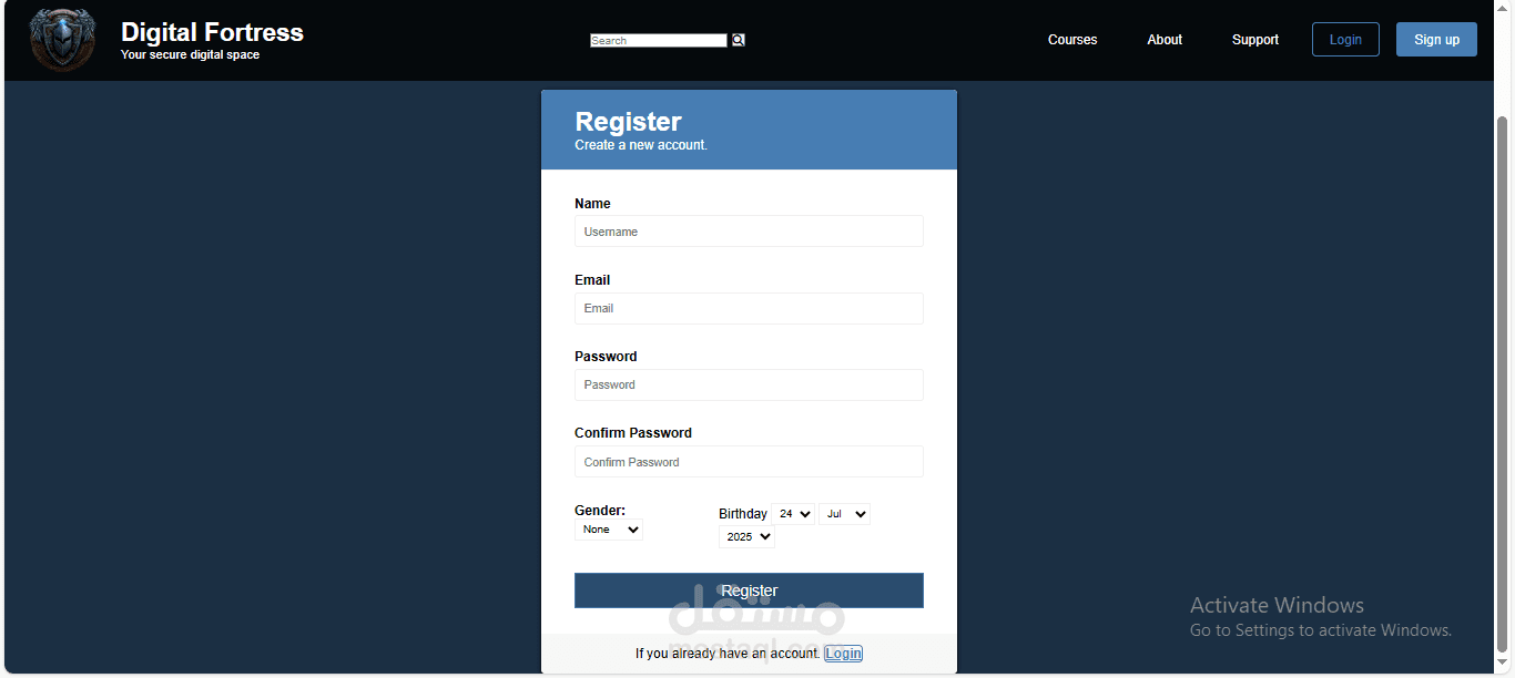 تطوير نظام ويب متكامل لإدارة المستخدمين والمحتوى باستخدام PHP & MySQL