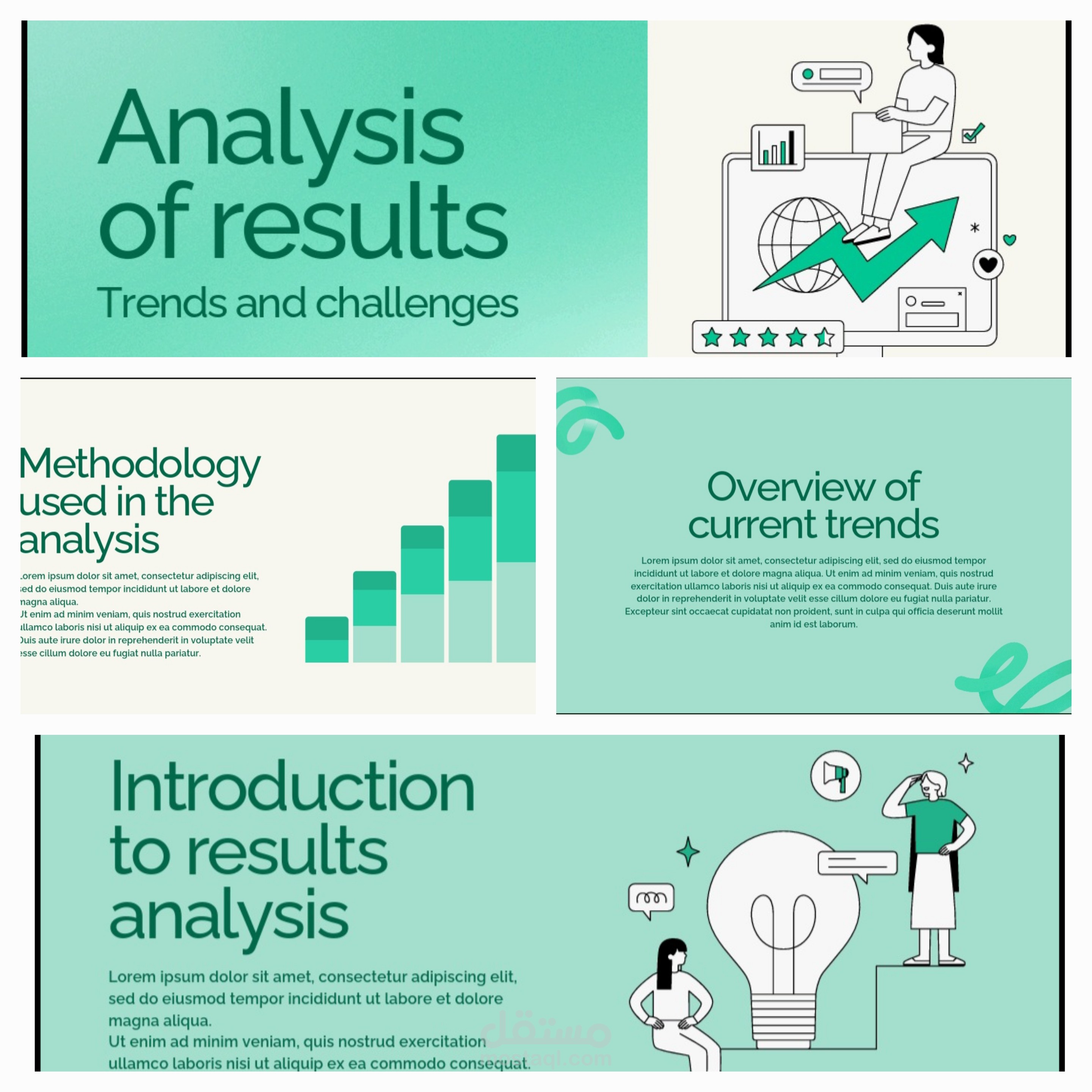 تصميم عروض بوربوينت احترافية وجذابة لتقاريرك أو مشاريعك
