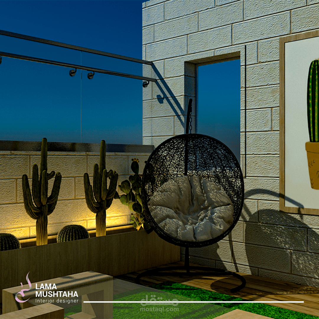 حديقة سطح صغيرة