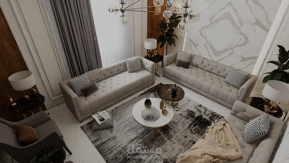 تصميم شقة صغيرة